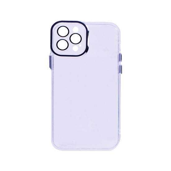 New Science Transparente Capa com Protetor de lente de câmera para iPhone 12 Pro